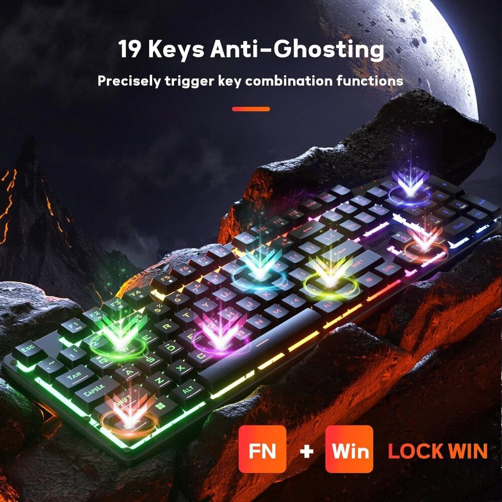 Rainbow LED Gaming Keyboard